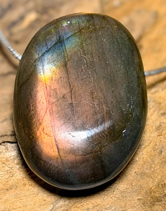 Labradorit Trommelstein Edelstein Schmuck Ketten Anhänger - A Qualität #0197 - seelensteinchen