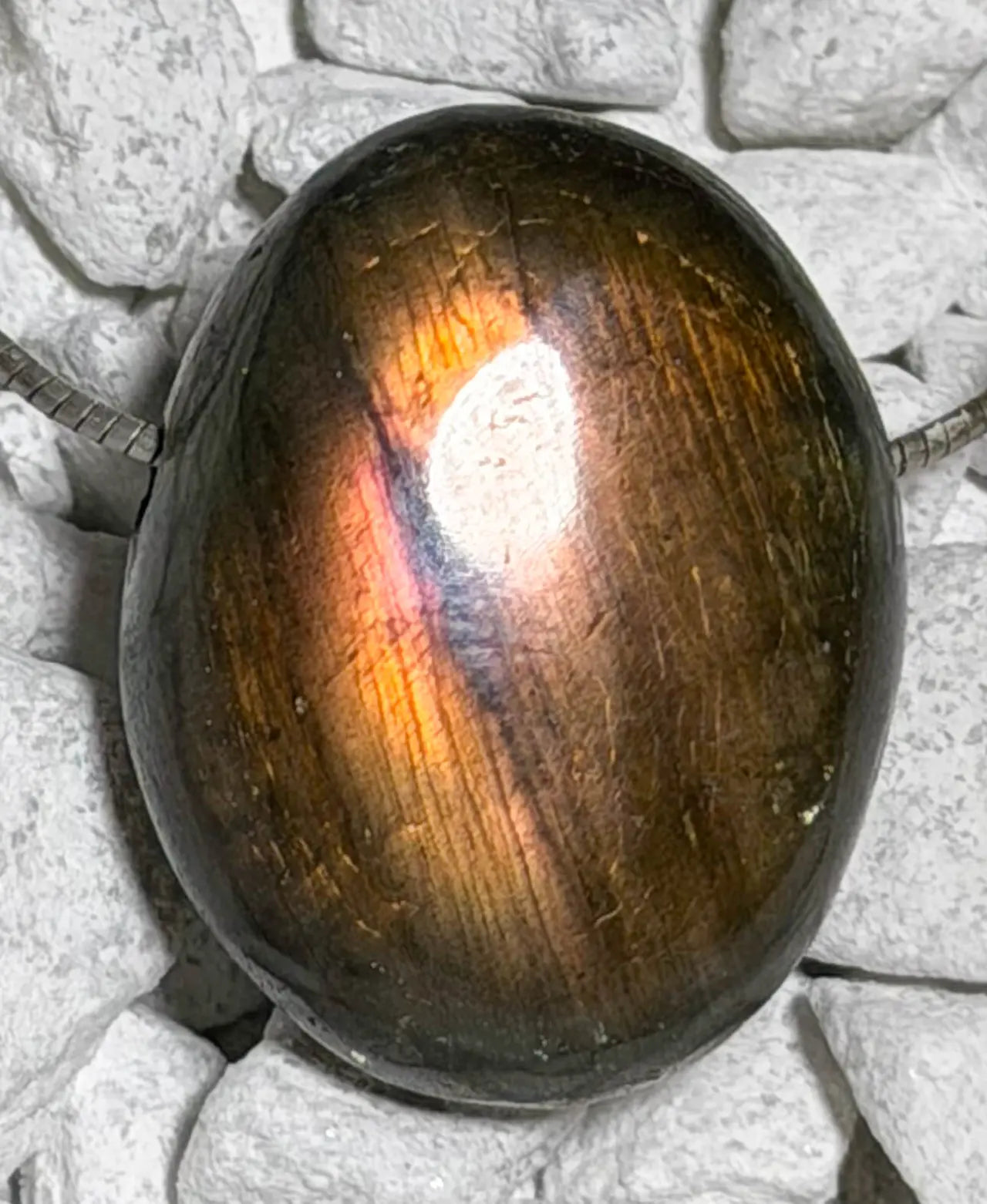 Labradorit Trommelstein Edelstein Schmuck Ketten Anhänger - A Qualität #7434 - seelensteinchen