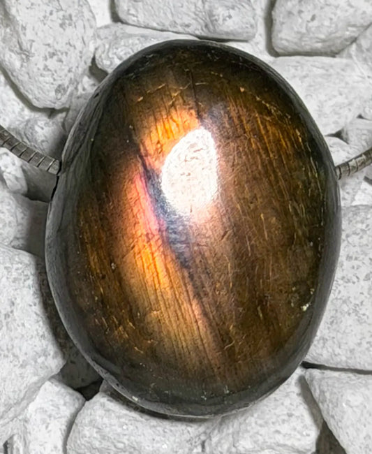 Labradorit Trommelstein Edelstein Schmuck Ketten Anhänger - A Qualität #7434 - seelensteinchen