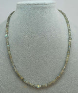 Labradorit Edelstein Schmuck Kette - Collier - Edelsteinkette - 925er Silber #6010