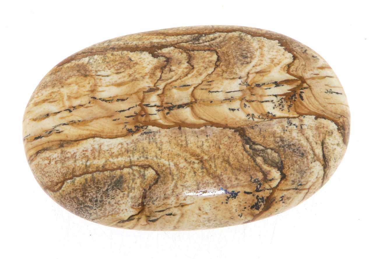 Landschaftsjaspis - Jaspis Seifenstein A Qualität XL - Massage 7x5x2cm - Seifenstein - Handschmeichler #6841