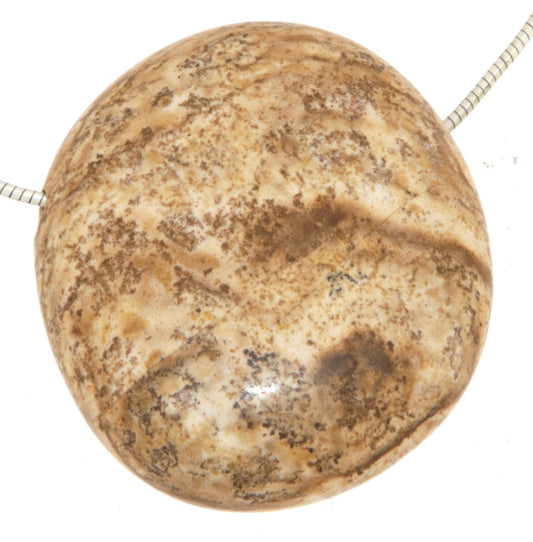 Landschaftsjaspis - Jaspis Trommelstein Edelstein Schmuck Ketten Anhänger - A Qualität #6899