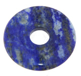 Lapislazuli - Lapis Lazuli Donut Edelstein Schmuck Ketten Anhänger 30mm - A Qualität #7377