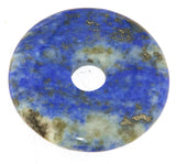 Lapislazuli - Lapis Lazuli Donut Edelstein Schmuck Ketten Anhänger 40mm - A Qualität #5456