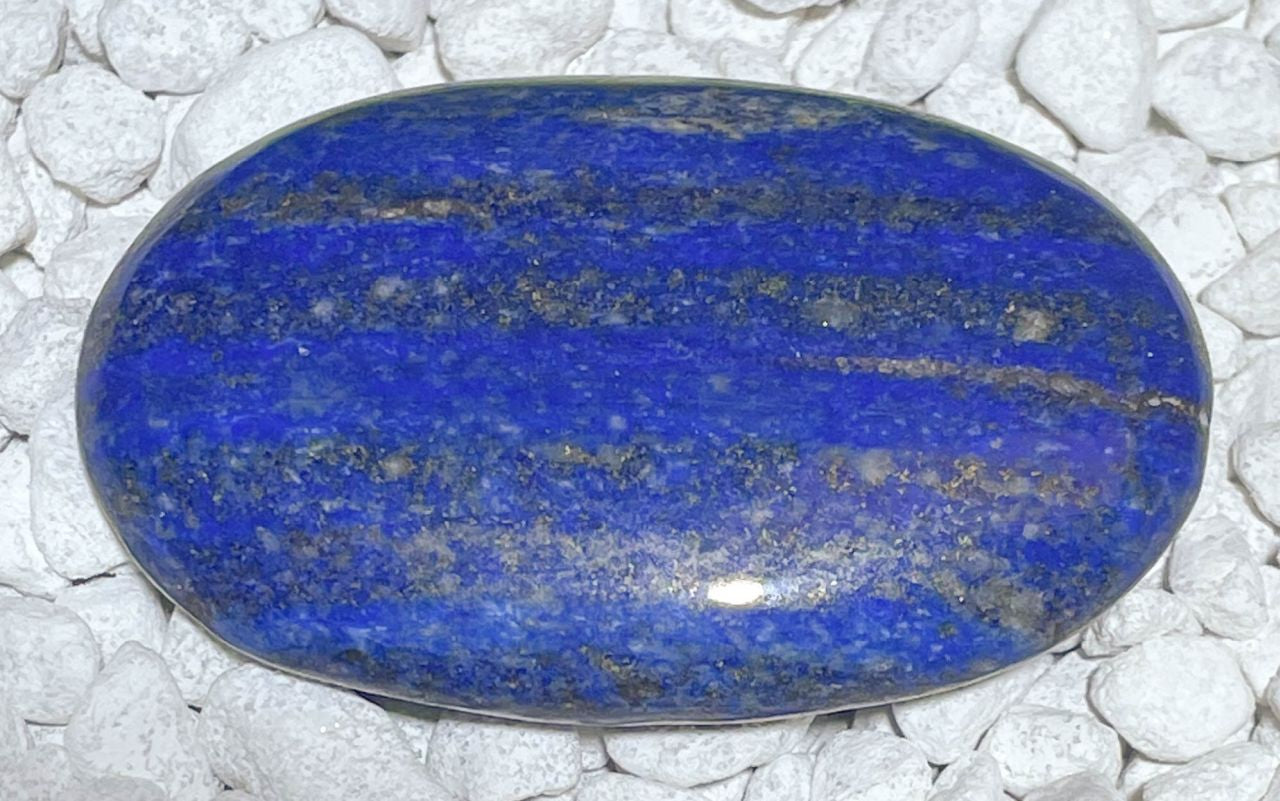 Lapislazuli Seifenstein - Handschmeichler - Auflagestein - Massagestein - 68g, poliert #6530