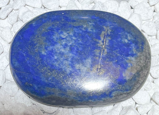 Lapislazuli Seifenstein - Handschmeichler - Auflagestein - Massagestein - 131g, poliert #5034