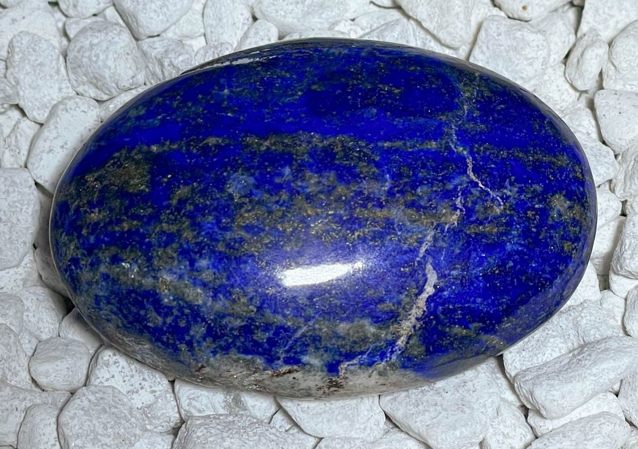 Lapislazuli Seifenstein - Handschmeichler - Auflagestein - Massagestein - 75g, poliert #6525