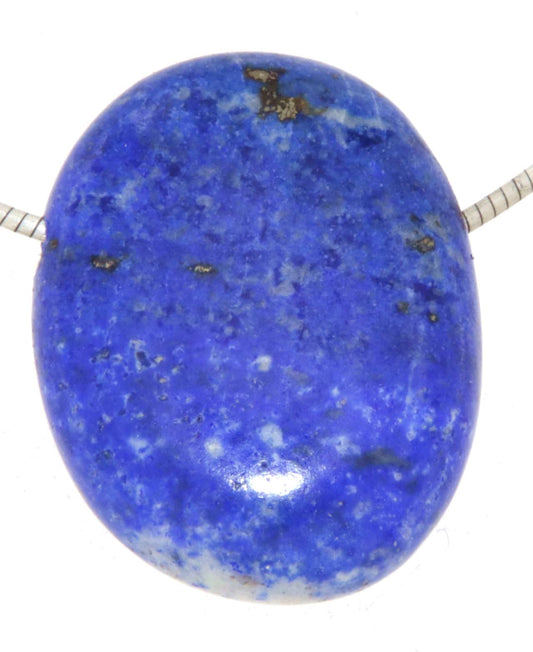 Lapislazuli Trommelstein Edelstein Schmuck Ketten Anhänger - A Qualität #6471