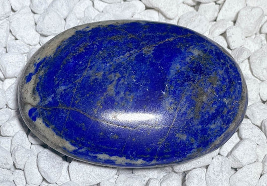 Lapislazuli Seifenstein - Handschmeichler - Auflagestein - Massagestein 108g, poliert - Sonderqualität #5035