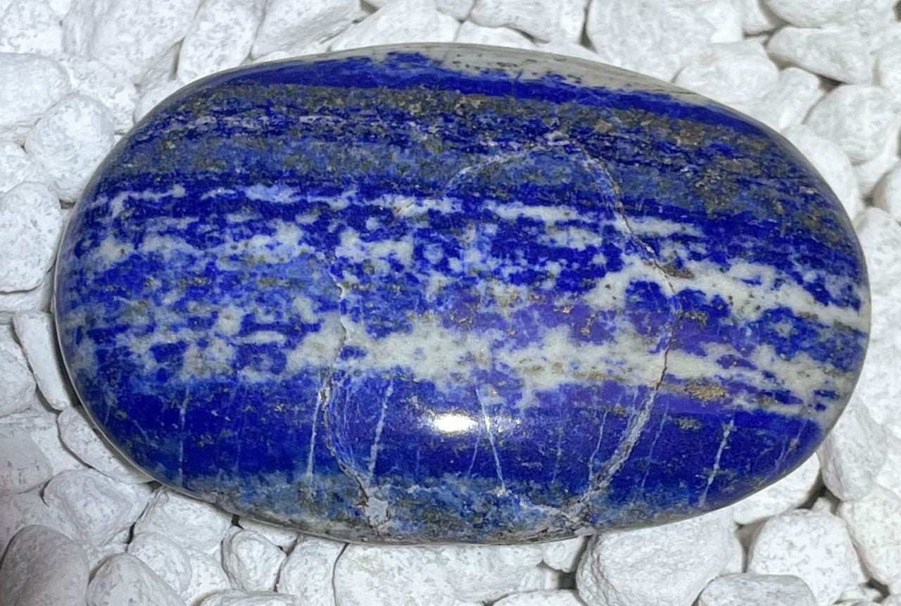 Lapislazuli Seifenstein - Handschmeichler - Auflagestein - Massagestein - 82g, poliert #6746