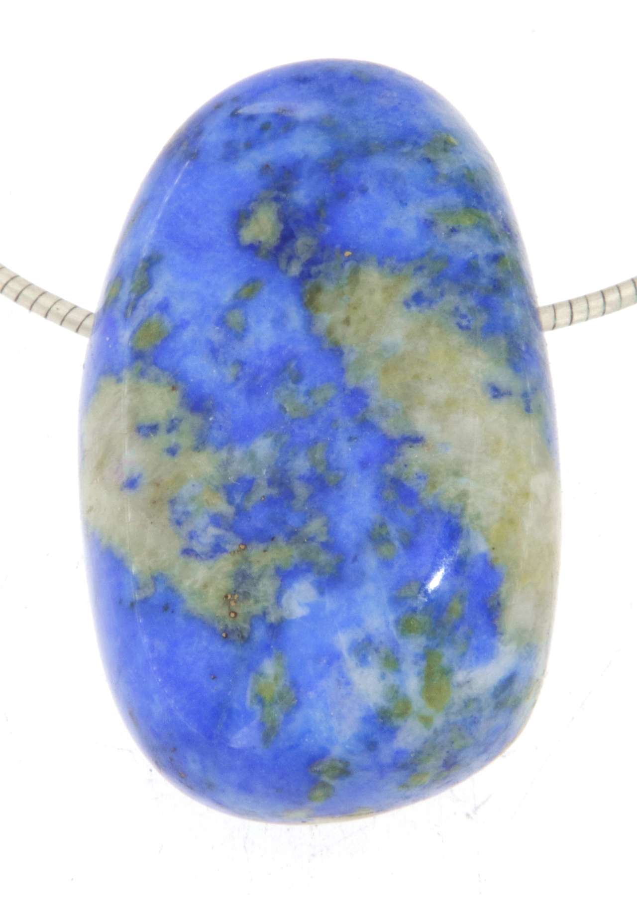 Lapis Lazuli / Lapsilazuli Trommelstein Edelstein Schmuck Ketten Anhänger - A Qualität #1104