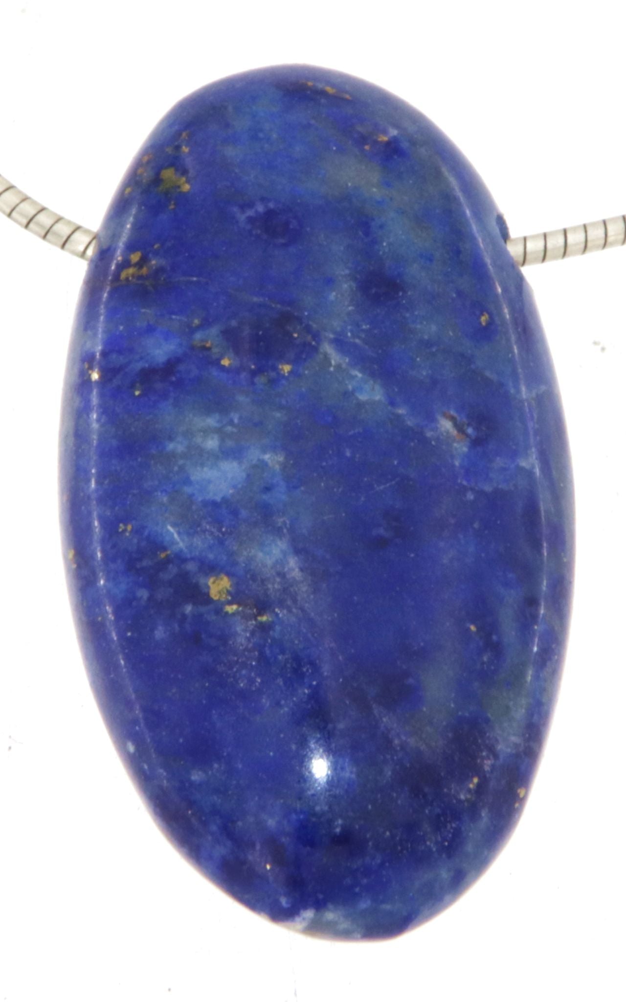 Lapis Lazuli Trommelstein Edelstein Schmuck Ketten Anhänger - A Qualität #5559