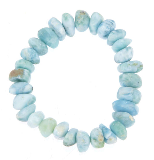Larimar Nugget Edelstein Schmuck Armband - Atlantisstein #6447