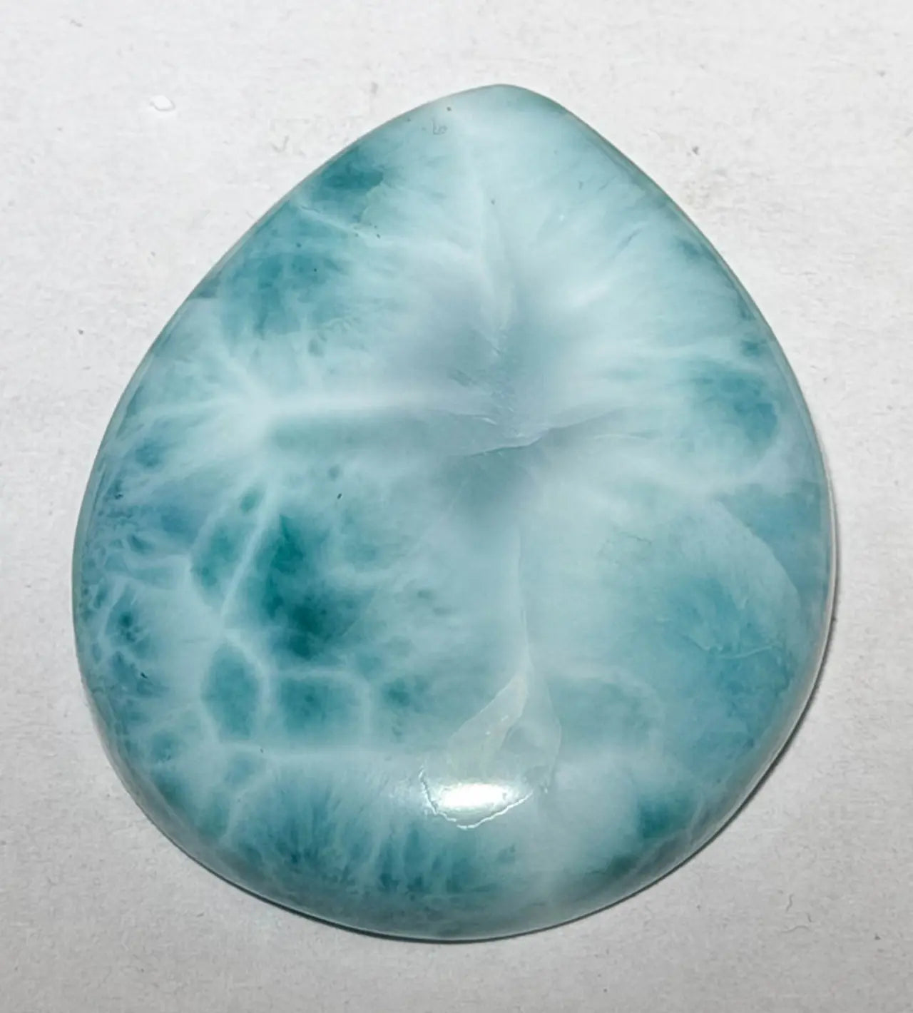 edler Larimar Cabochon Trommelstein Edelstein - A Qualität #6338