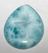 edler Larimar Cabochon Trommelstein Edelstein - A Qualität #6338