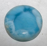 Cabujón de larimar noble, piedra pulida, gema, calidad A #6341