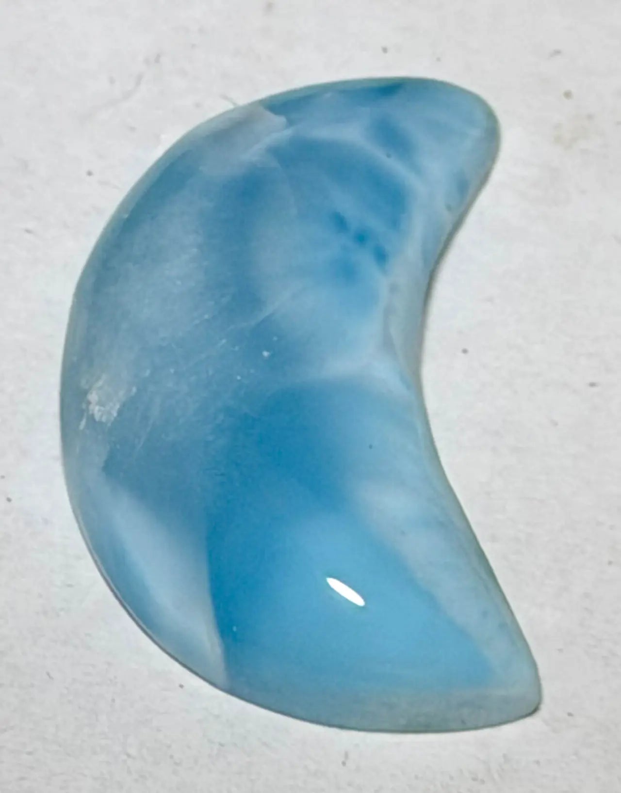 edler Larimar Cabochon Trommelstein Edelstein - A Qualität #6340