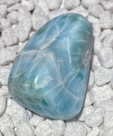 Larimar Handschmeichler - Auflagestein - Trommelstein Edelstein - A Qualität #6363