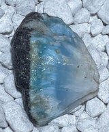 TOP Larimar Rohstein - Handschmeichler - Trommelstein Edelstein - Mineralien - A Qualität #6934