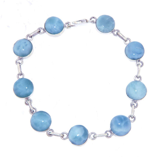 Larimar Silberarmband Edelstein Armband - Atlantisstein #6479
