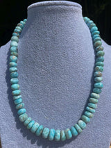 Larimar - Edelstein Schmuck Kette - Collier - Edelsteinkette - 925er Silber #6492