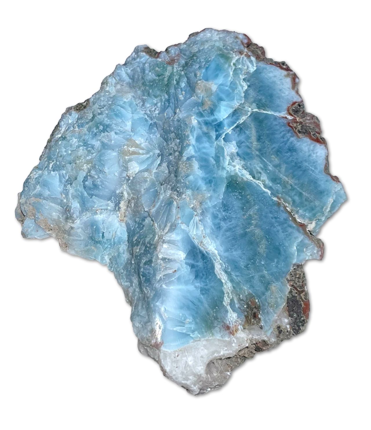 Larimar Rohstein - 225g - Handschmeichler - Trommelstein Edelstein - Mineralien A Qualität #6434