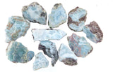 Larimar Rohsteine - 750g - Handschmeichler - Trommelstein Edelstein - Mineralien - A Qualität #6689