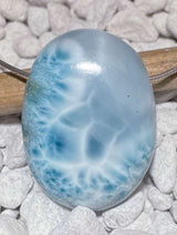 Larimar Tumbled Stone Pendant Atlantis Stone - Gemstone Jewelry A Quality #5057