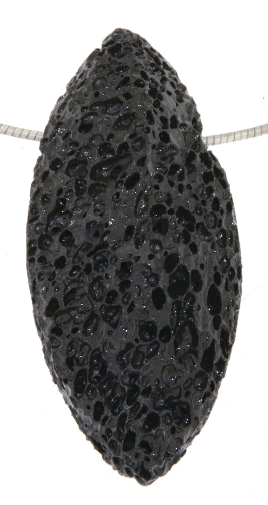 hochwertiger Lava Navetten Edelstein Schmuck Ketten Anhänger - A Qualität #2715