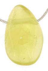 Lemon Quarz Trommelstein Edelstein Anhänger - A Qualität #4001