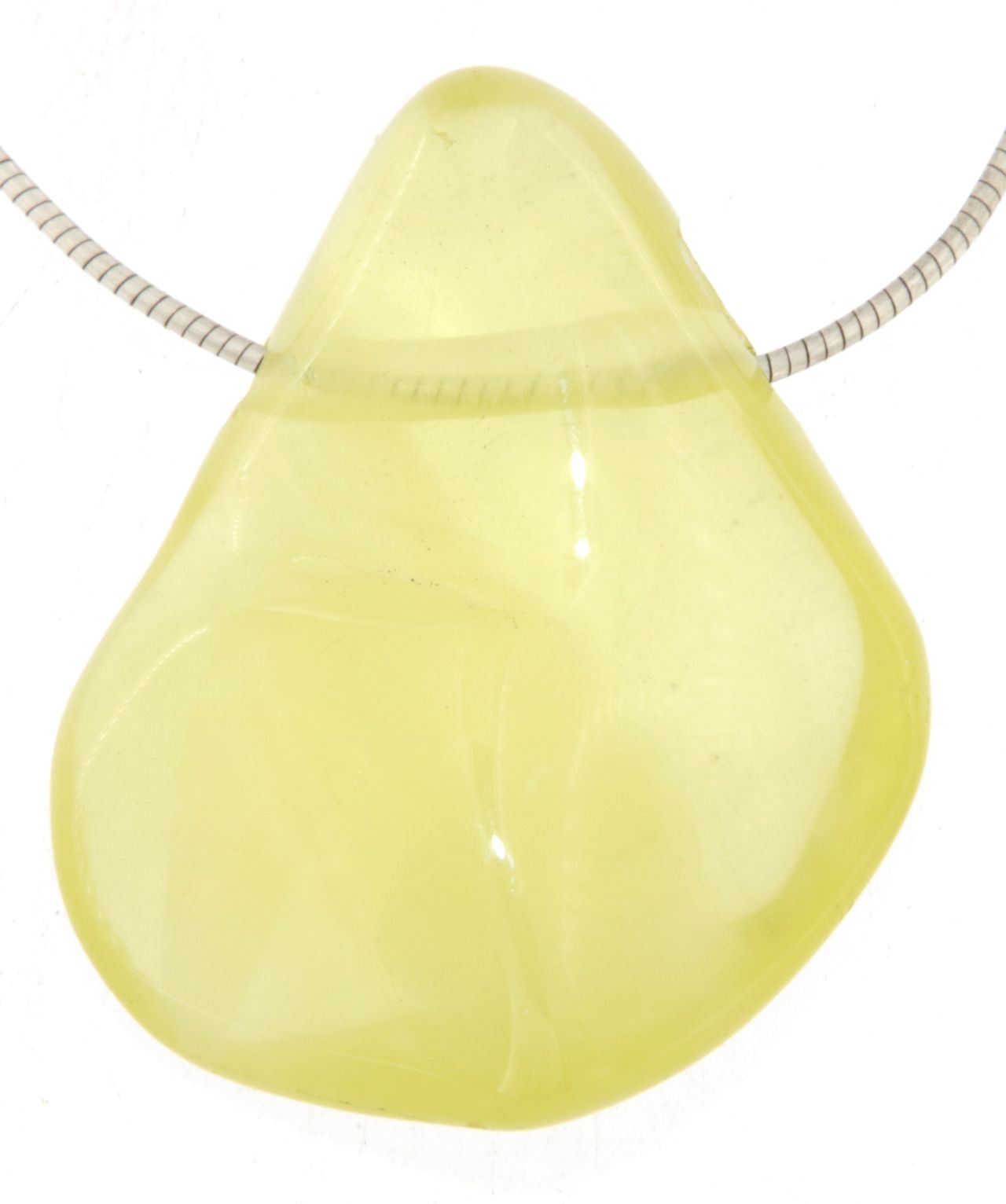 Lemon Quarz Edelstein Trommelstein Schmuck Ketten Anhänger - A Qualität #0445
