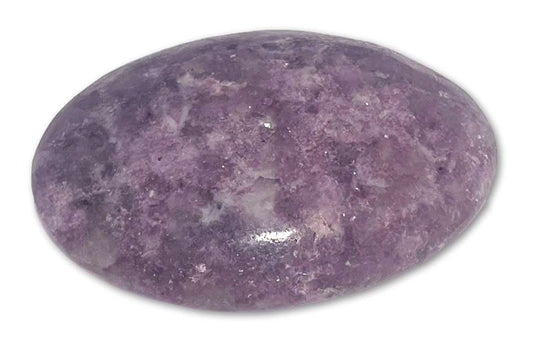 Lepidolith Seifenstein - Handschmeichler - Auflagestein - Massagestein 85g, poliert - Sonderqualität #6799