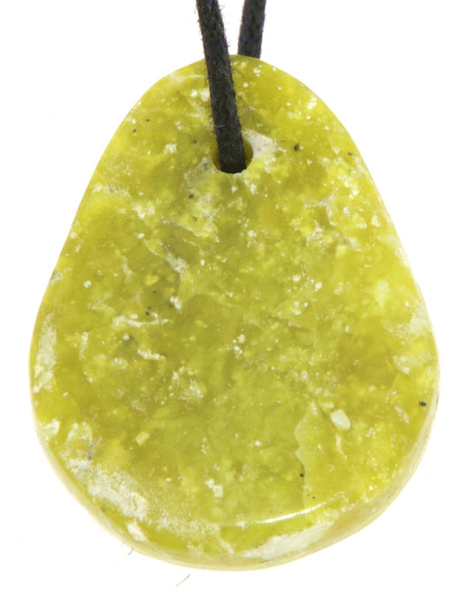 Lizardit / Norwegische Jade Trommelstein Edelstein Schmuck Ketten Anhänger #0529