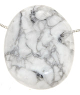 Magnesit Trommelstein Edelstein Scheibenstein Schmuck Ketten Anhänger - A Qualität #6276
