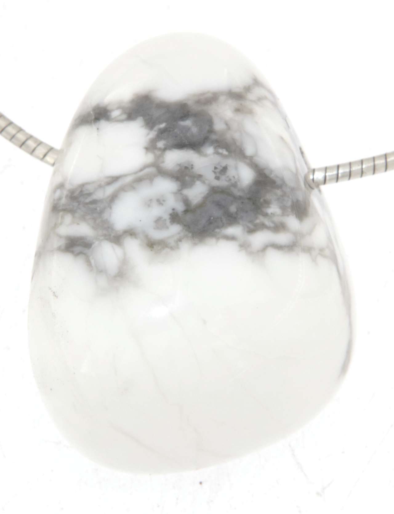Magnesit Trommelstein Edelstein Schmuck Ketten Anhänger - A Qualität #6512