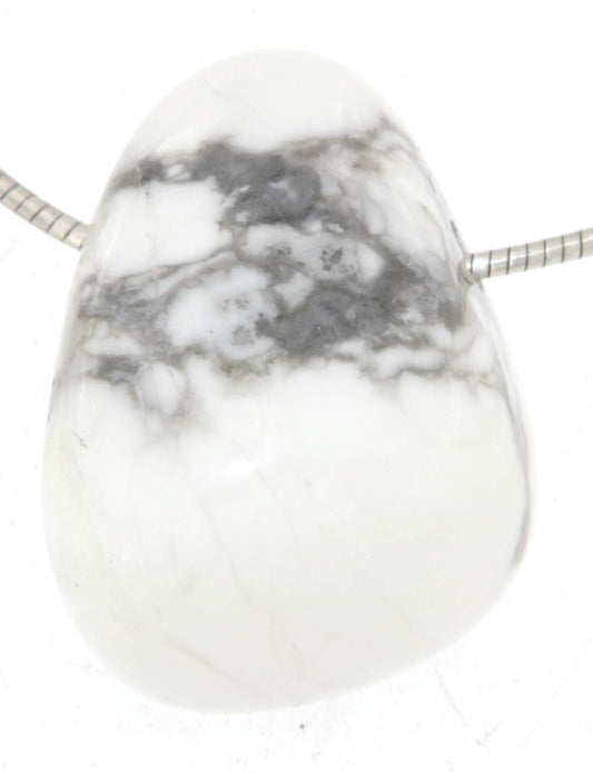 Magnesit Trommelstein Edelstein Schmuck Ketten Anhänger - A Qualität #6512