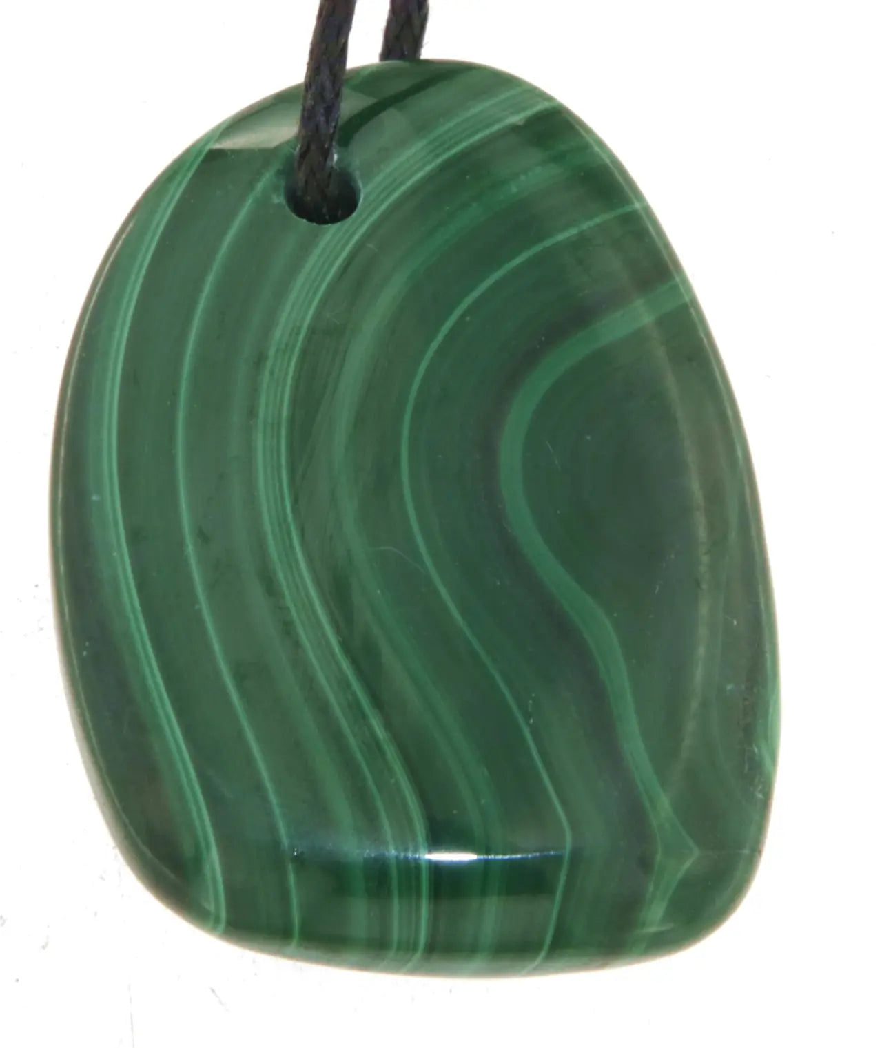 Malachit Trommelstein Schmuck Anhänger - Edelstein A Qualität #6017