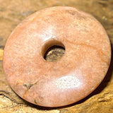Mondstein Donut - PI Scheibe - Edelstein Schmuck Ketten Anhänger 40mm - A Qualität #6350