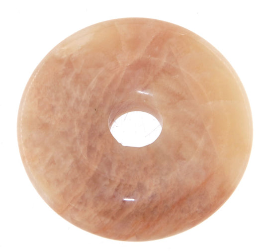 Mondstein Donut - PI Scheibe - Edelstein Schmuck Ketten Anhänger 40mm - A Qualität #6350