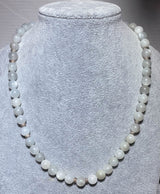 Mondstein Edelstein Schmuck Kette - Collier - Edelsteinkette - 925er Silber #2144