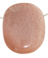 Piedra lunar, piedra rodada, piedra preciosa, colgante de collar - Calidad A #7006