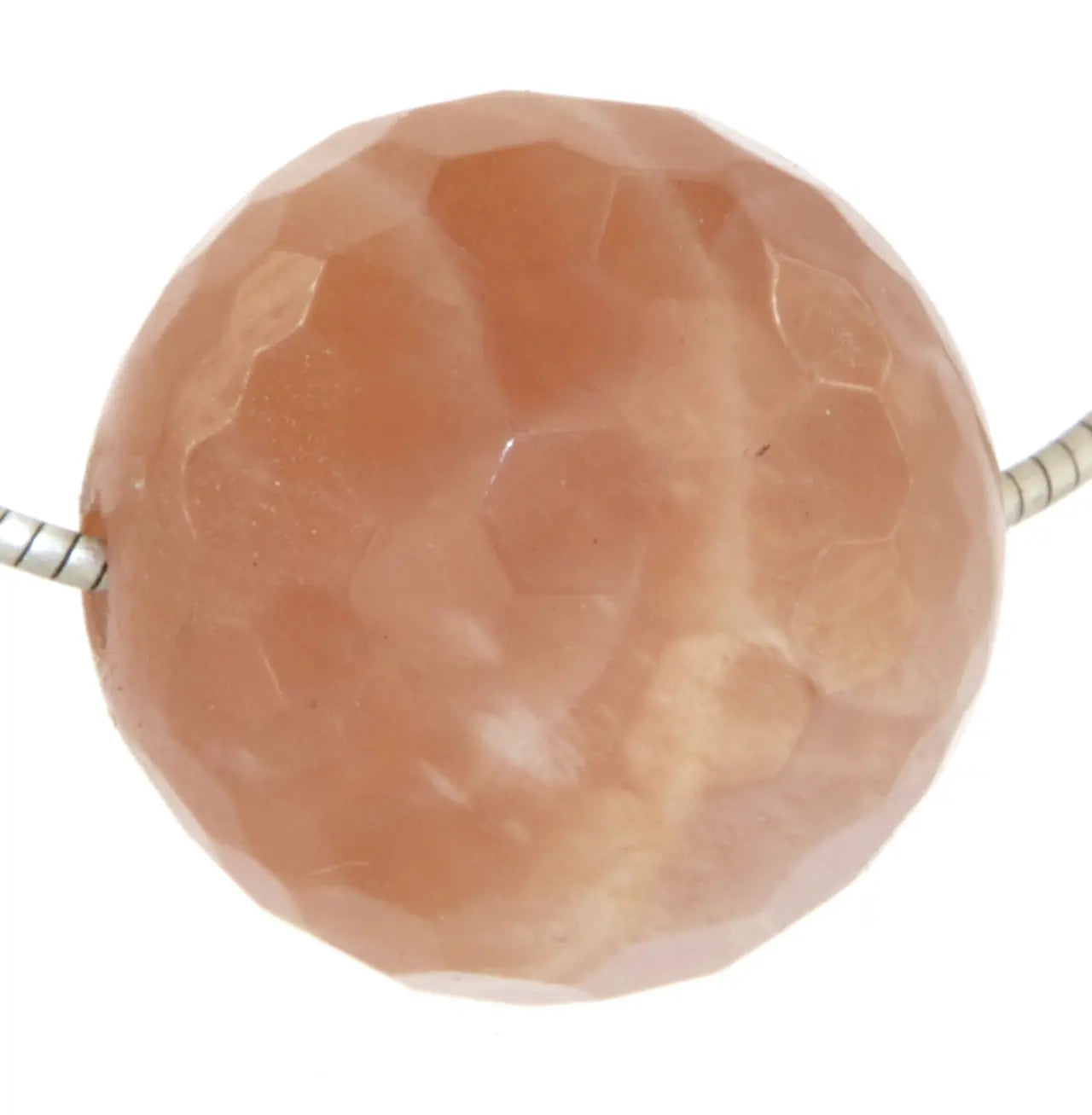 Mondstein facettiert Kugel 17mm Schmuck Anhänger - Edelstein A Qualität #7326 - seelensteinchen