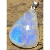 Regenbogenmondstein Edelstein Schmuck Ketten Anhänger A Qualität - 925er Silber #7465 - seelensteinchen