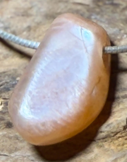 Mondstein Trommelstein Edelstein Schmuck Ketten Anhänger - A Qualität #7331 - seelensteinchen