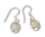 Elegant Moonstone Earrings - A Quality - 925 Silver #5693