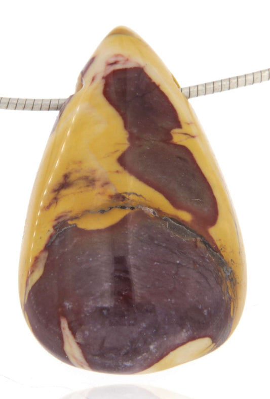 Mookait Trommelstein Edelstein Cabochon Anhänger - A Qualität #5824
