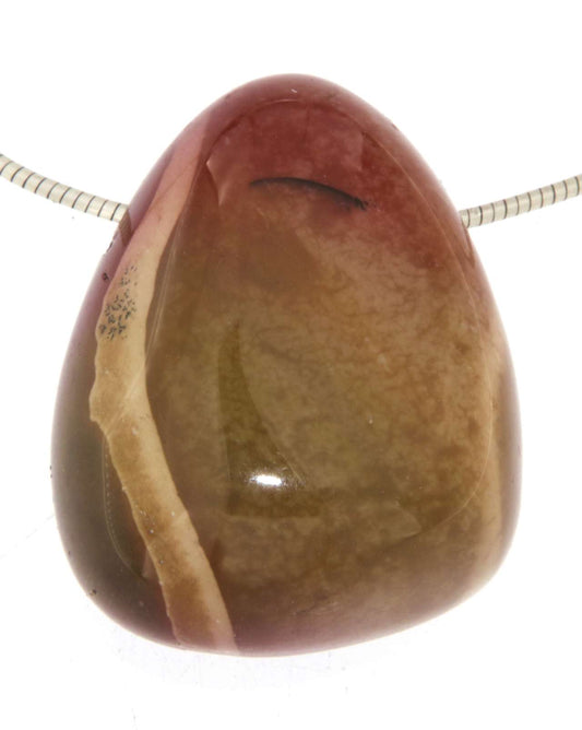 edler Mookait Trommelstein Edelstein Schmuck Anhänger - A Qualität #5561