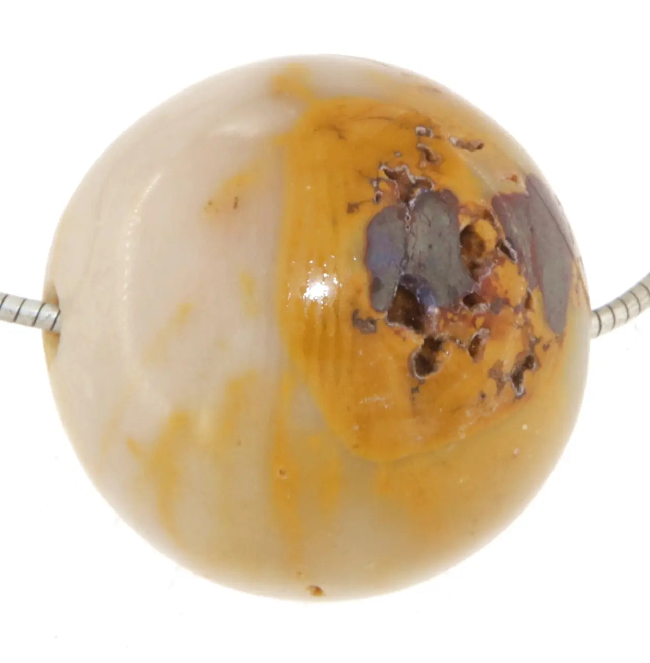 Mookait Kugel Anhänger 20mm - Trommelstein Schmuck Ketten Anhänger - Edelstein A Qualität #7355
