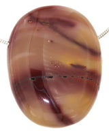 Mookait Trommelstein Edelstein Schmuck Ketten Anhänger - A Qualität #5915