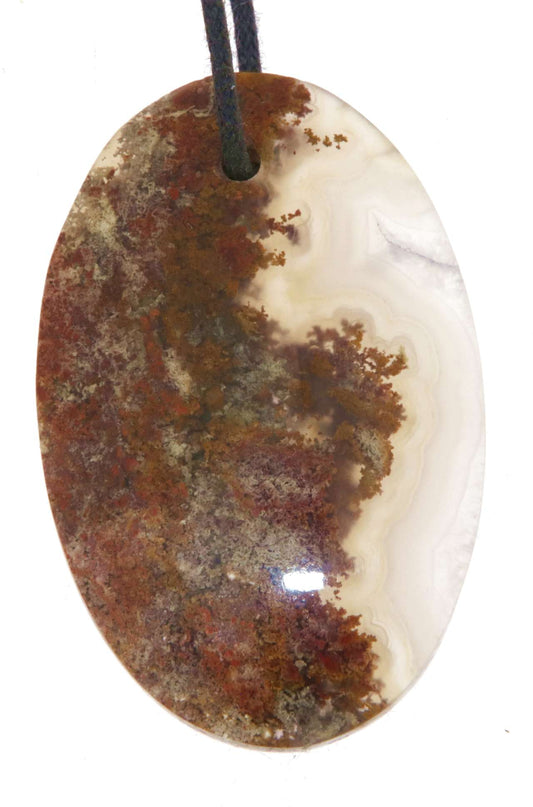 Moosachat - Achat Cabochon Edelstein Schmuck Anhänger - AA Qualität #6831